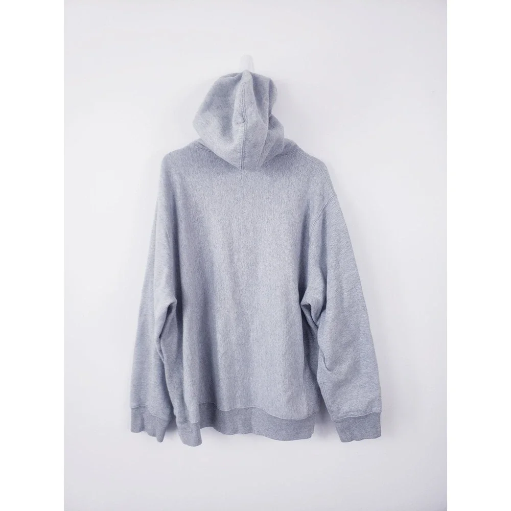 J. Crew Sportswear Heritage 14 oz Hoodie Gray Pullover Reverse Weave Style  XXL
